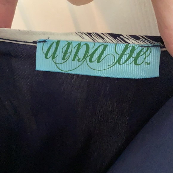 Ikat pattern Navy & White Maxi Dress - Picture 4 of 4